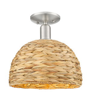 Arcadia One Light Semi-Flush Mount in Brushed Satin Nickel (405|7161CSNRBD12NAT)