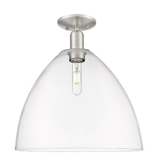 Arcadia One Light Semi-Flush Mount in Brushed Satin Nickel (405|7161CSNGBD162)
