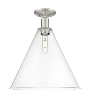 Arcadia One Light Semi-Flush Mount in Brushed Satin Nickel (405|7161CSNGBC162)