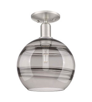 Arcadia One Light Semi-Flush Mount in Brushed Satin Nickel (405|7161CSNG55610SM)