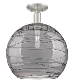 Arcadia One Light Semi-Flush Mount in Brushed Satin Nickel (405|7161CSNG121314SM)