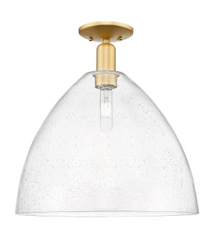Arcadia One Light Semi-Flush Mount in Satin Gold (405|7161CSGGBD164)