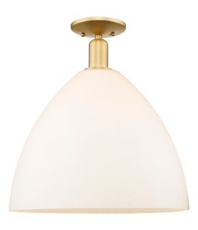 Arcadia One Light Semi-Flush Mount in Satin Gold (405|7161CSGGBD161)