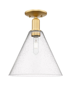 Arcadia One Light Semi-Flush Mount in Satin Gold (405|7161CSGGBC124)