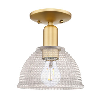 Arcadia One Light Semi-Flush Mount in Satin Gold (405|7161CSGG422)