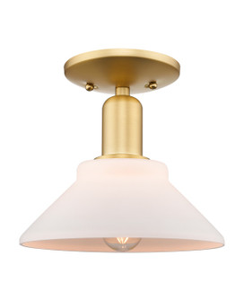 Arcadia One Light Semi-Flush Mount in Satin Gold (405|7161CSGG131)