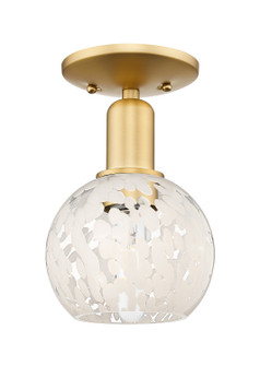 Arcadia One Light Semi-Flush Mount in Satin Gold (405|7161CSGG12166WM)