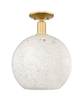 Arcadia One Light Semi-Flush Mount in Satin Gold (405|7161CSGG121612WM)