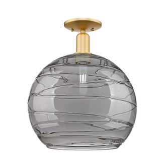 Arcadia One Light Semi-Flush Mount in Satin Gold (405|7161CSGG121314SM)