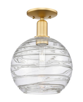 Arcadia One Light Semi-Flush Mount in Satin Gold (405|7161CSGG121310CL)