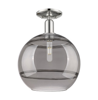 Arcadia One Light Semi-Flush Mount in Polished Nickel (405|7161CPNG55612SM)