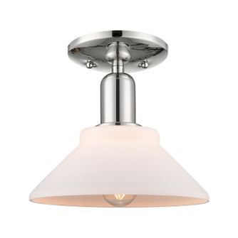 Arcadia One Light Semi-Flush Mount in Polished Nickel (405|7161CPNG131)