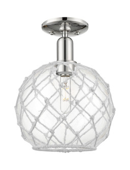 Arcadia One Light Semi-Flush Mount in Polished Nickel (405|7161CPNG12210RW)