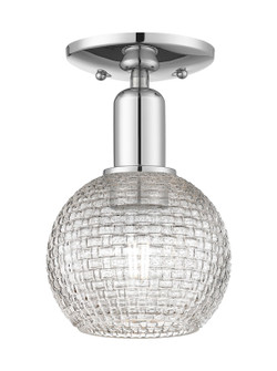 Arcadia One Light Semi-Flush Mount in Polished Chrome (405|7161CPCG122C6CL)