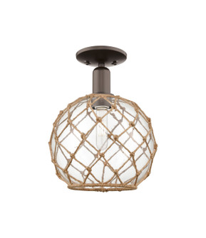 Arcadia One Light Semi-Flush Mount in Oil Rubbed Bronze (405|7161COBG12210RB)