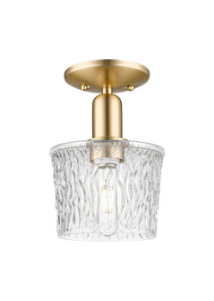 Arcadia One Light Semi-Flush Mount in Champagne Bronze (405|7161CCBG402)