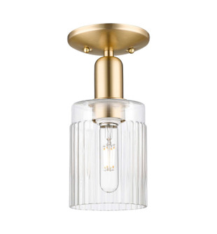 Arcadia One Light Semi-Flush Mount in Champagne Bronze (405|7161CCBG342)