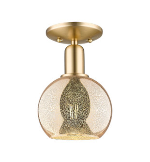 Arcadia One Light Semi-Flush Mount in Champagne Bronze (405|7161CCBG1286)