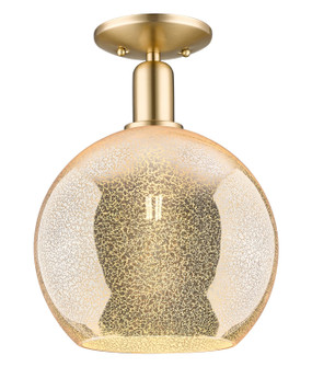 Arcadia One Light Semi-Flush Mount in Champagne Bronze (405|7161CCBG12810)