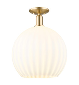 Arcadia One Light Semi-Flush Mount in Champagne Bronze (405|7161CCBG121714WV)