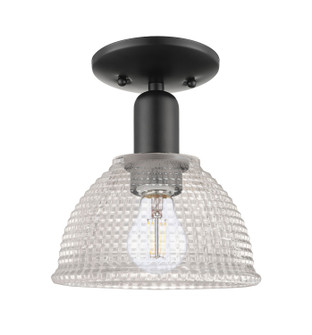 Arcadia One Light Semi-Flush Mount in Matte Black (405|7161CBKG422)
