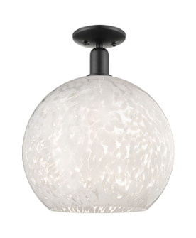 Arcadia One Light Semi-Flush Mount in Matte Black (405|7161CBKG121614WM)