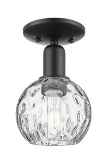 Arcadia One Light Semi-Flush Mount in Matte Black (405|7161CBKG12156)
