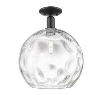 Arcadia One Light Semi-Flush Mount in Matte Black (405|7161CBKG121514)
