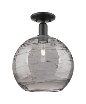 Arcadia One Light Semi-Flush Mount in Matte Black (405|7161CBKG121312SM)