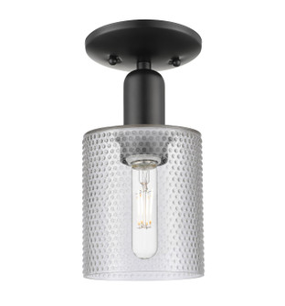 Arcadia One Light Semi-Flush Mount in Matte Black (405|7161CBKG112)