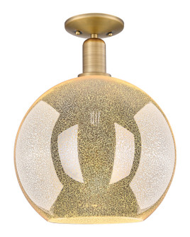 Arcadia One Light Semi-Flush Mount in Brushed Brass (405|7161CBBG12812)