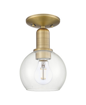 Arcadia One Light Semi-Flush Mount in Brushed Brass (405|7161CBBG1226)