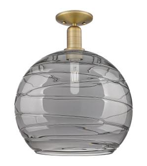 Arcadia One Light Semi-Flush Mount in Brushed Brass (405|7161CBBG121314SM)