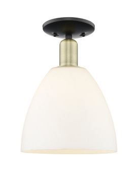 Arcadia One Light Semi-Flush Mount in Black Antique Brass (405|7161CBABGBD91)