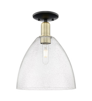 Arcadia One Light Semi-Flush Mount in Black Antique Brass (405|7161CBABGBD124)