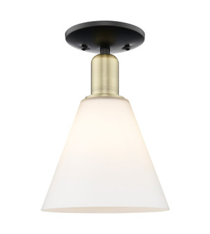 Arcadia One Light Semi-Flush Mount in Black Antique Brass (405|7161CBABGBC81)