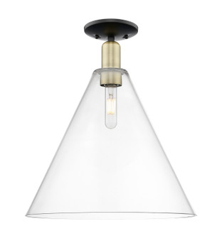 Arcadia One Light Semi-Flush Mount in Black Antique Brass (405|7161CBABGBC162)