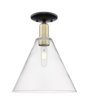 Arcadia One Light Semi-Flush Mount in Black Antique Brass (405|7161CBABGBC122)