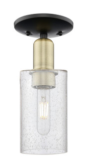 Arcadia One Light Semi-Flush Mount in Black Antique Brass (405|7161CBABG804)
