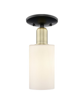 Arcadia One Light Semi-Flush Mount in Black Antique Brass (405|7161CBABG801)