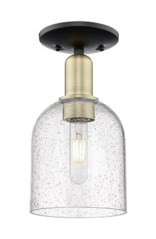 Arcadia One Light Semi-Flush Mount in Black Antique Brass (405|7161CBABG5586SDY)