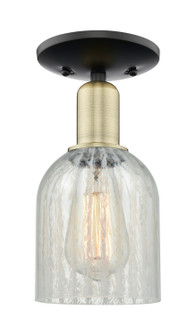Arcadia One Light Semi-Flush Mount in Black Antique Brass (405|7161CBABG2511)