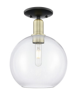 Arcadia One Light Semi-Flush Mount in Black Antique Brass (405|7161CBABG12210)