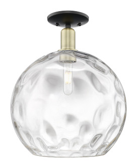 Arcadia One Light Semi-Flush Mount in Black Antique Brass (405|7161CBABG121514)