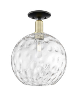 Arcadia One Light Semi-Flush Mount in Black Antique Brass (405|7161CBABG121512)