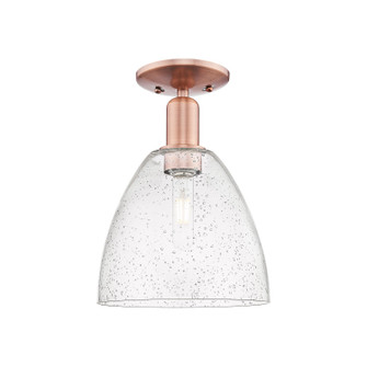 Arcadia One Light Semi-Flush Mount in Antique Copper (405|7161CACGBD94)