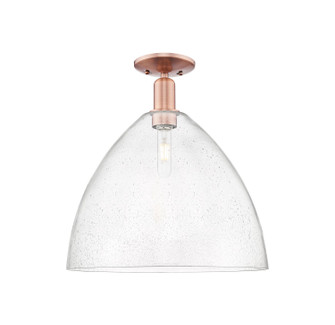Arcadia One Light Semi-Flush Mount in Antique Copper (405|7161CACGBD164)