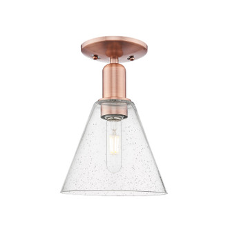 Arcadia One Light Semi-Flush Mount in Antique Copper (405|7161CACGBC84)
