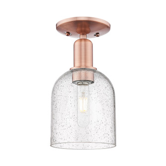 Arcadia One Light Semi-Flush Mount in Antique Copper (405|7161CACG5586SDY)