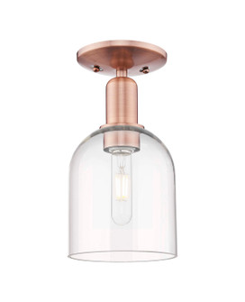 Arcadia One Light Semi-Flush Mount in Antique Copper (405|7161CACG5586CL)